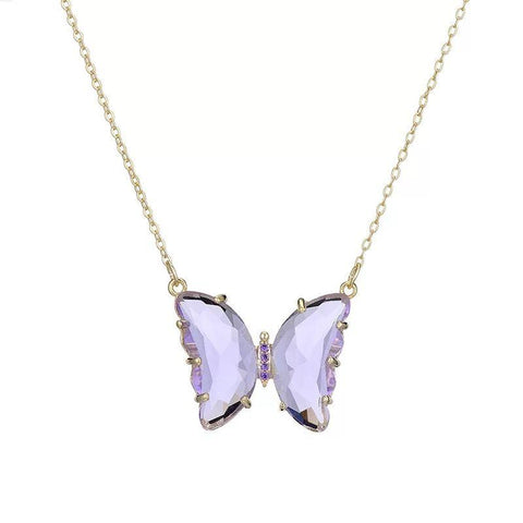 Gold-plated Stylish Butterfly Necklace For Women and Girls