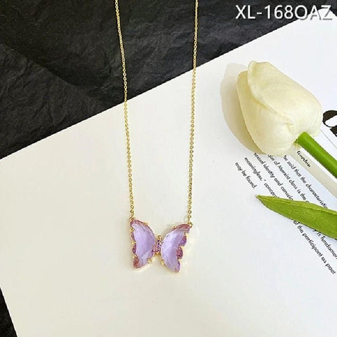 Gold-plated Stylish Butterfly Necklace For Women and Girls